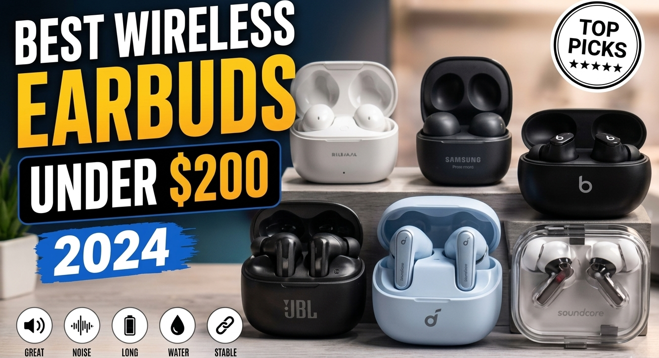 Best Wireless Earbuds Under 200 Dollars 2024
